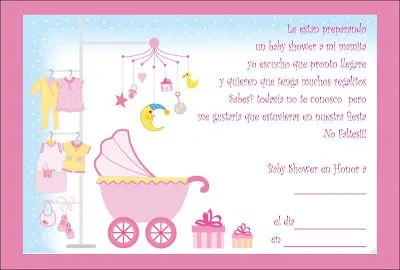 Leyendas para invitaciones de baby shower - Imagui