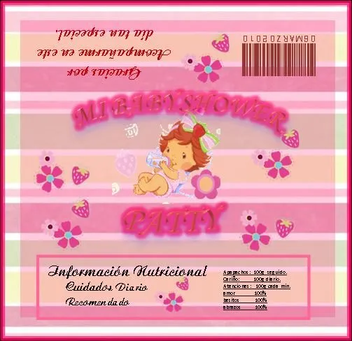 Invitaciónes baby shower rosita fresita - Imagui