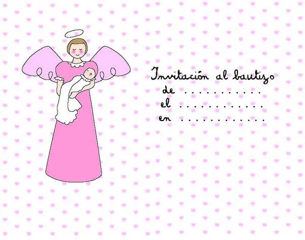 Invitaciones para bautizo – 55 imágenes para imprimir ...