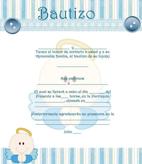 Invitaciones para Bautizo para imprimir | Baby Shower Ideas