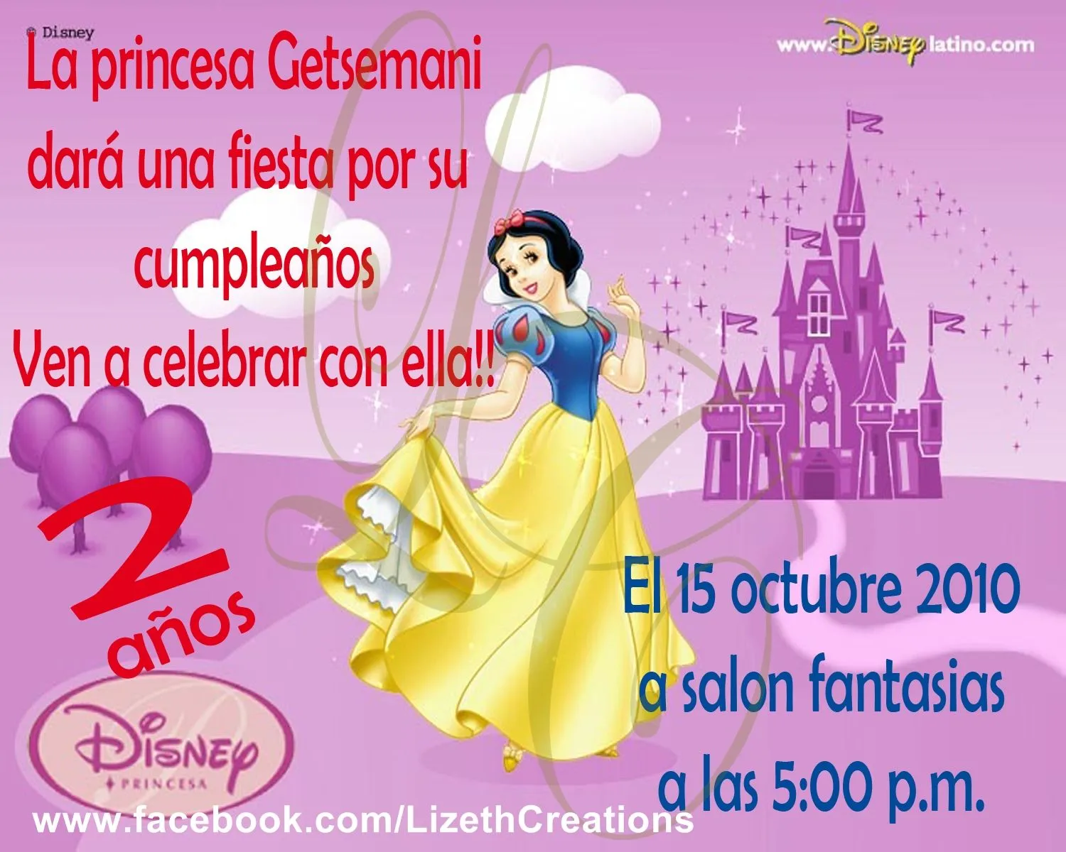 Invitaciones de Blancanieves gratis - Imagui