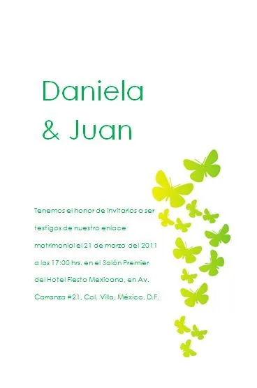 Invitaciones de boda GRATIS para imprimir : Invitación de boda ...