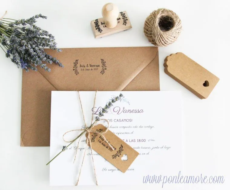 ▷ Como hacer Invitaciones de Boda ❤️ ¡Plantilla editable GRATIS! – Ponle  Amore