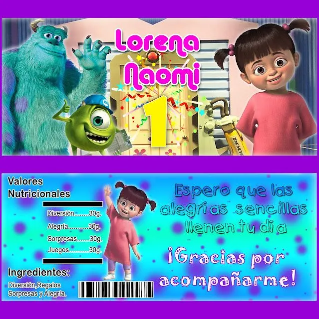 INVITACIONES DE bu de Monster INC - Imagui