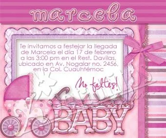 Invitaciónes de carreolas para baby shower - Imagui