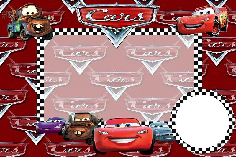 Invitaciones de Cars para editar gratis - Imagui