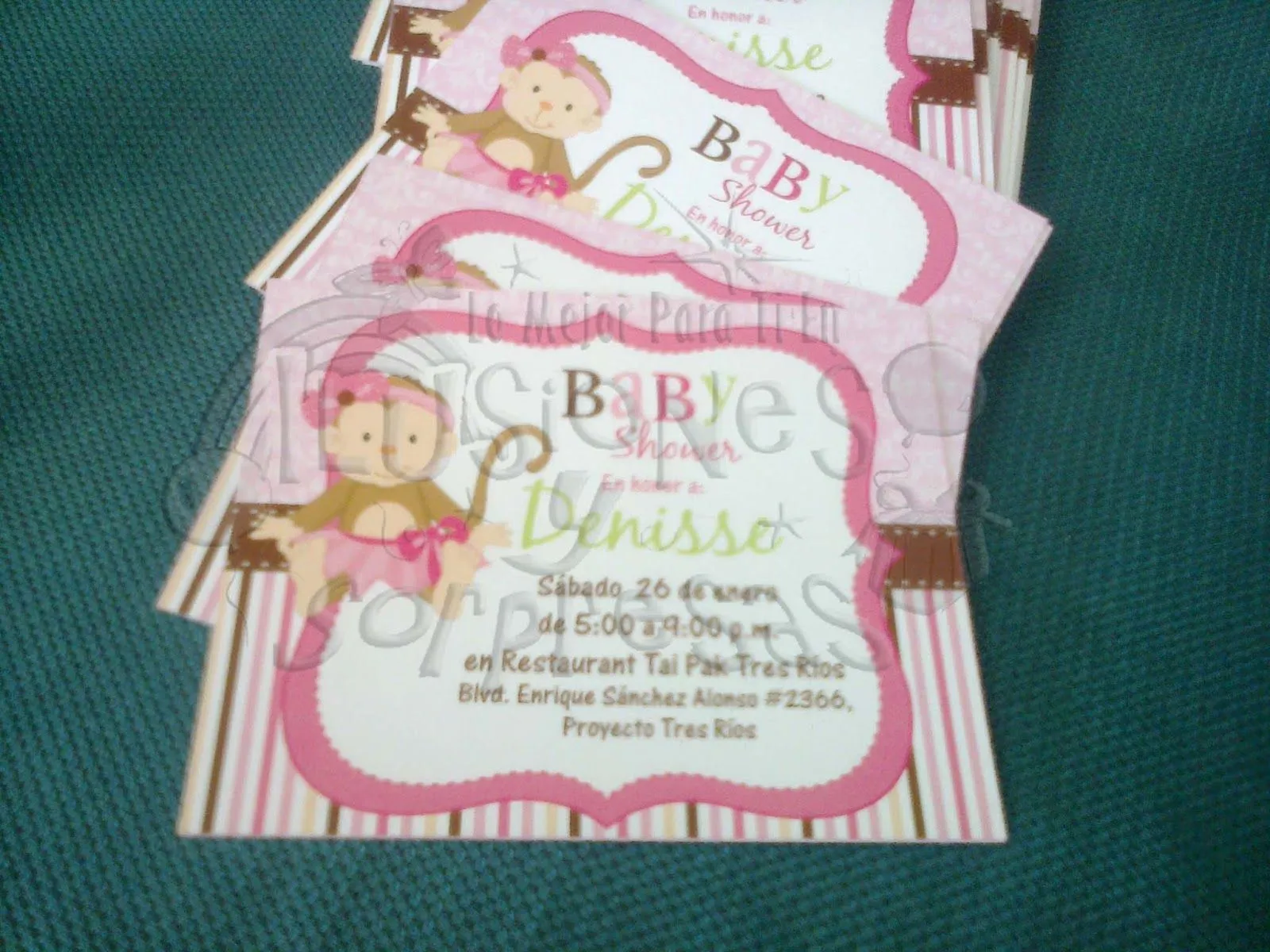 Invitaciónes de changuitas para baby shower - Imagui