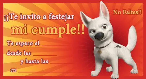 Invitaciones para cumpleaños