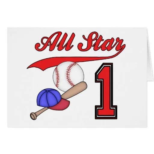 Invitaciones del cumpleaños del béisbol de All Sta Felicitaciones ...