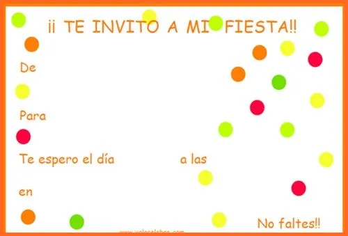 Invitaciones de Cumpleaños gratis | Fiestas y Cumples