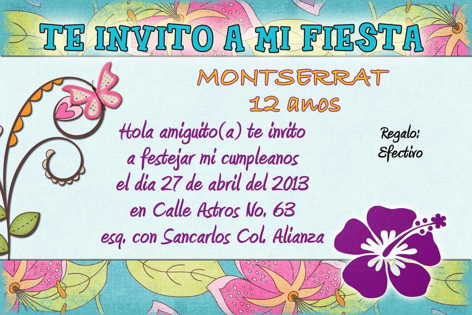 Invitaciónes de cumpleaños para jovenes de 13 años - Imagui