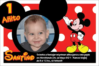 Tarjetas para cumpleaños de Mickey Mouse - Imagui