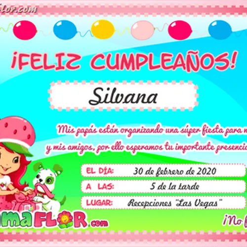 Invitaciones para cumpleaños de niña de 2 años - Imagui