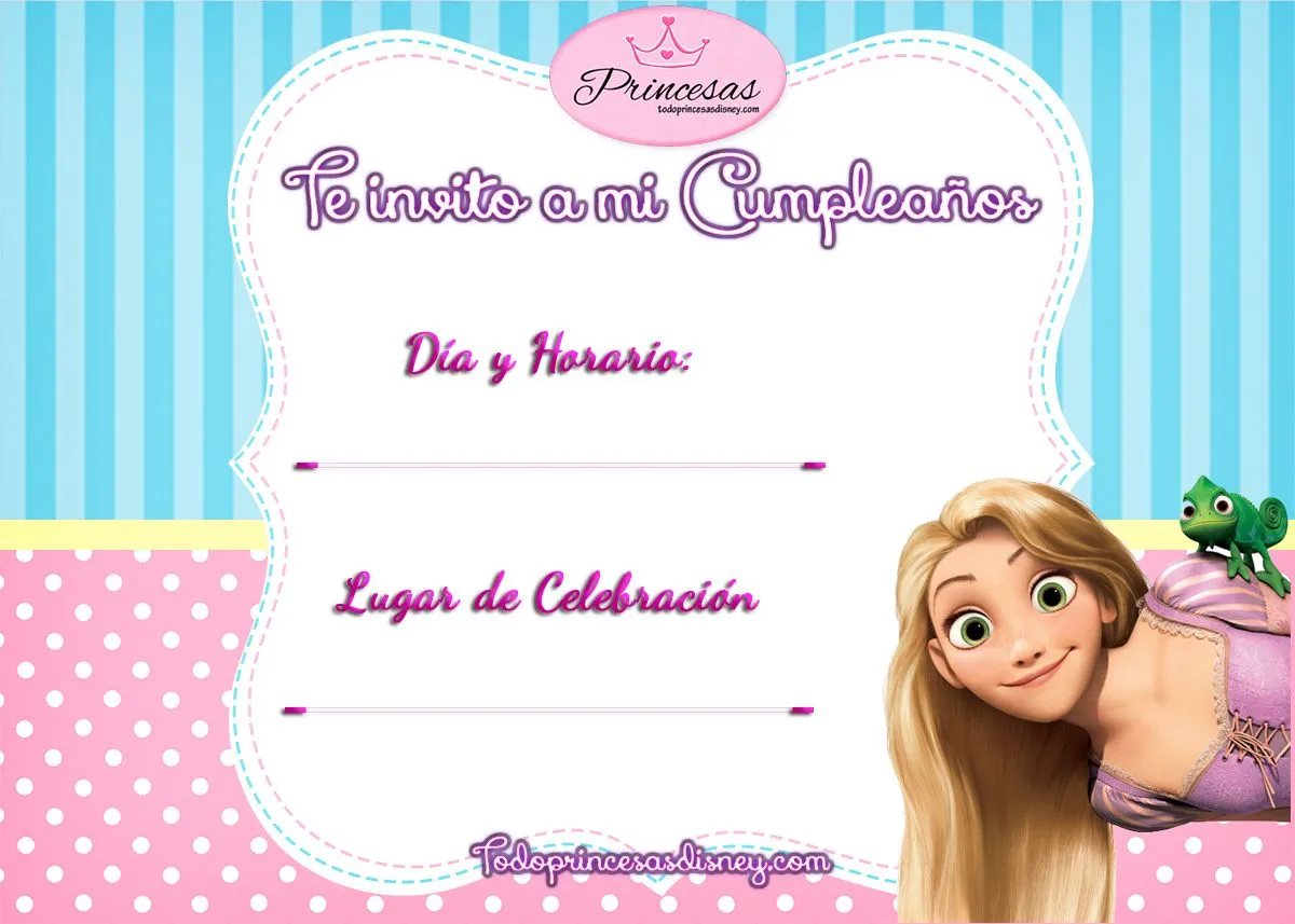 Invitaciones de Cumpleaños de Princesas Disney y Frozen | Princesas Disney