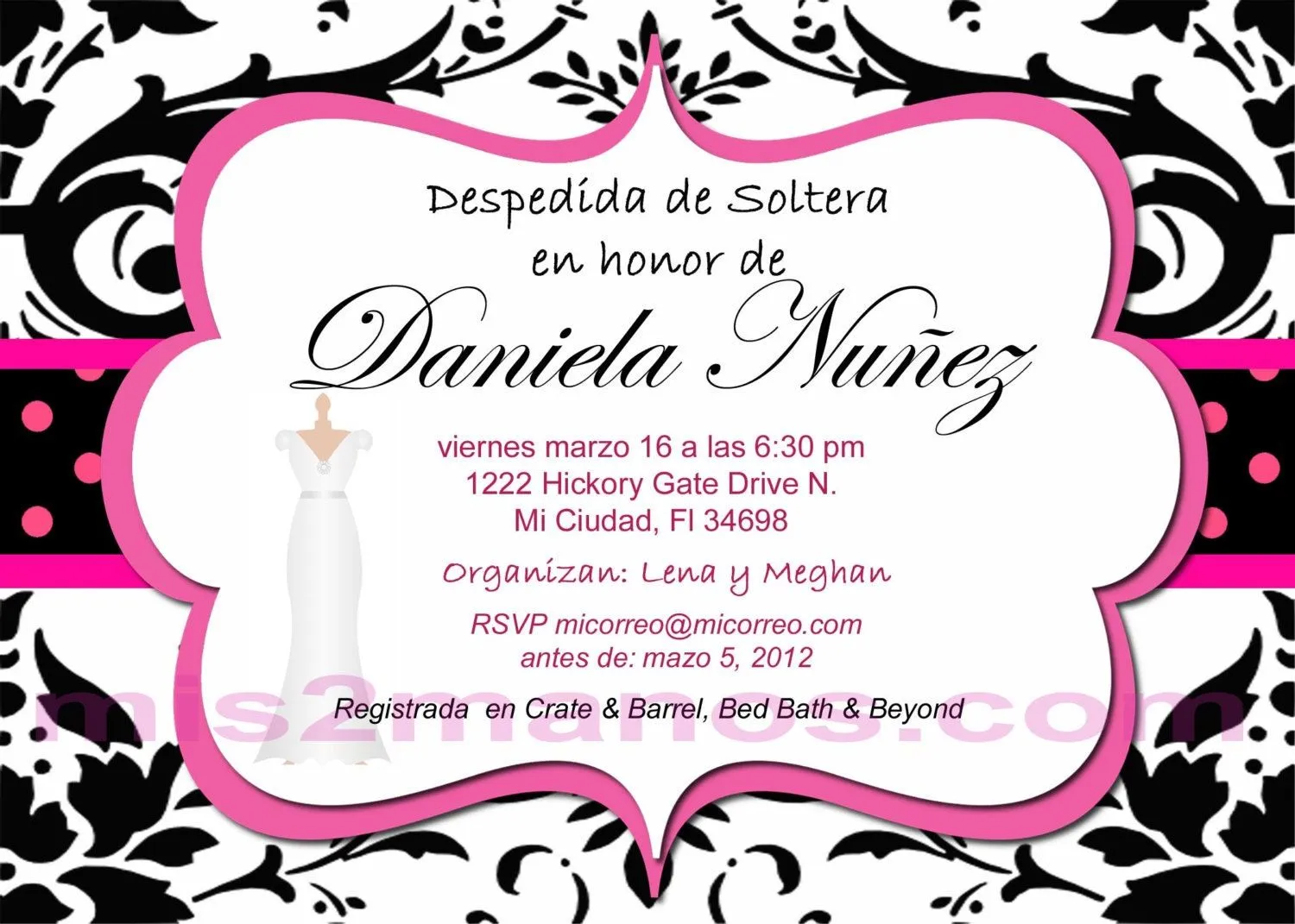 Invitaciones Para Despedida de Soltera by M2MPartyDesigns on Etsy