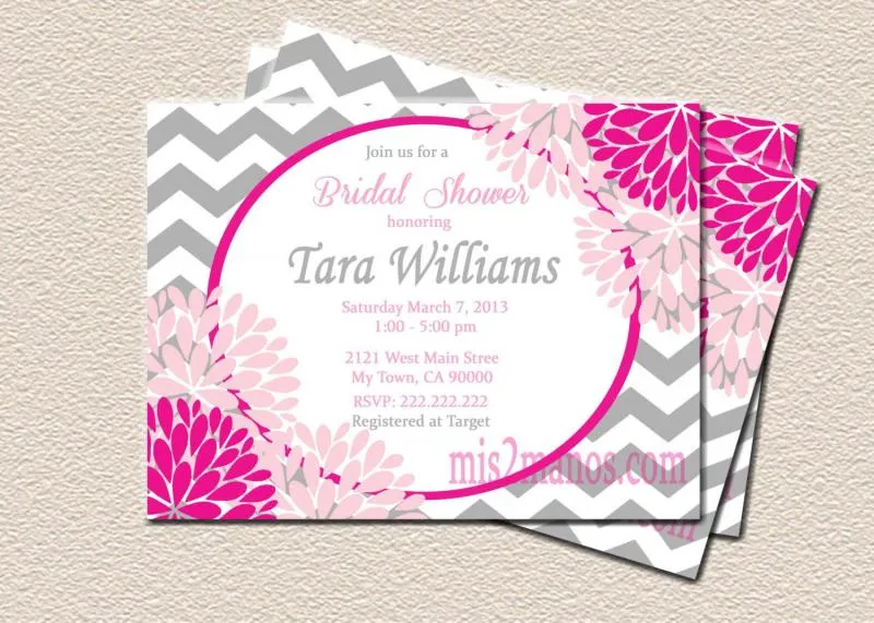 Invitaciones Para Despedida de Soltera by Mis2Manos on Zibbet