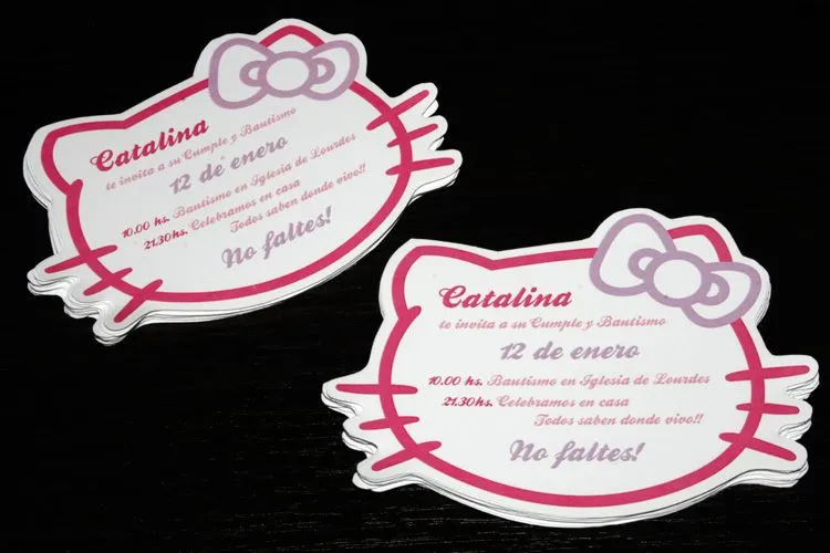 Invitaciones de Hello Kitty originales - Imagui