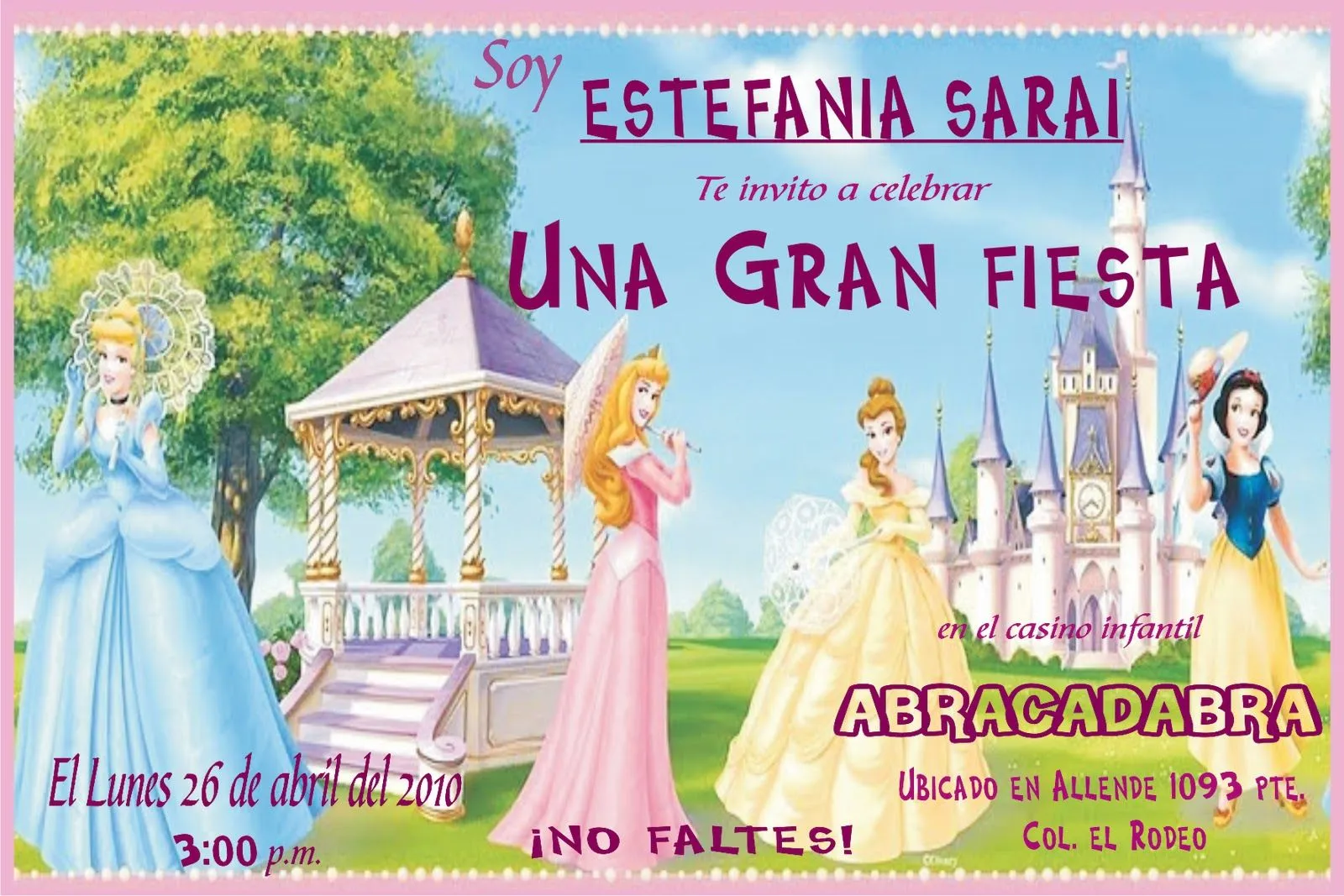 Invitaciones Infantiles Princesas Cumplea Picture Pictures