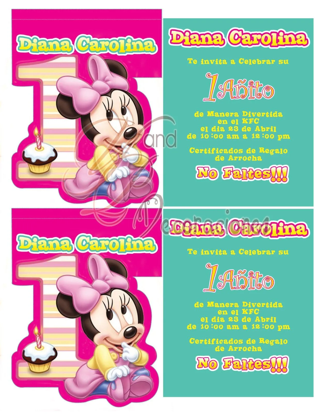 Invitaciones De Minnie Mouse Rosa Wallpapers | Real Madrid Wallpapers