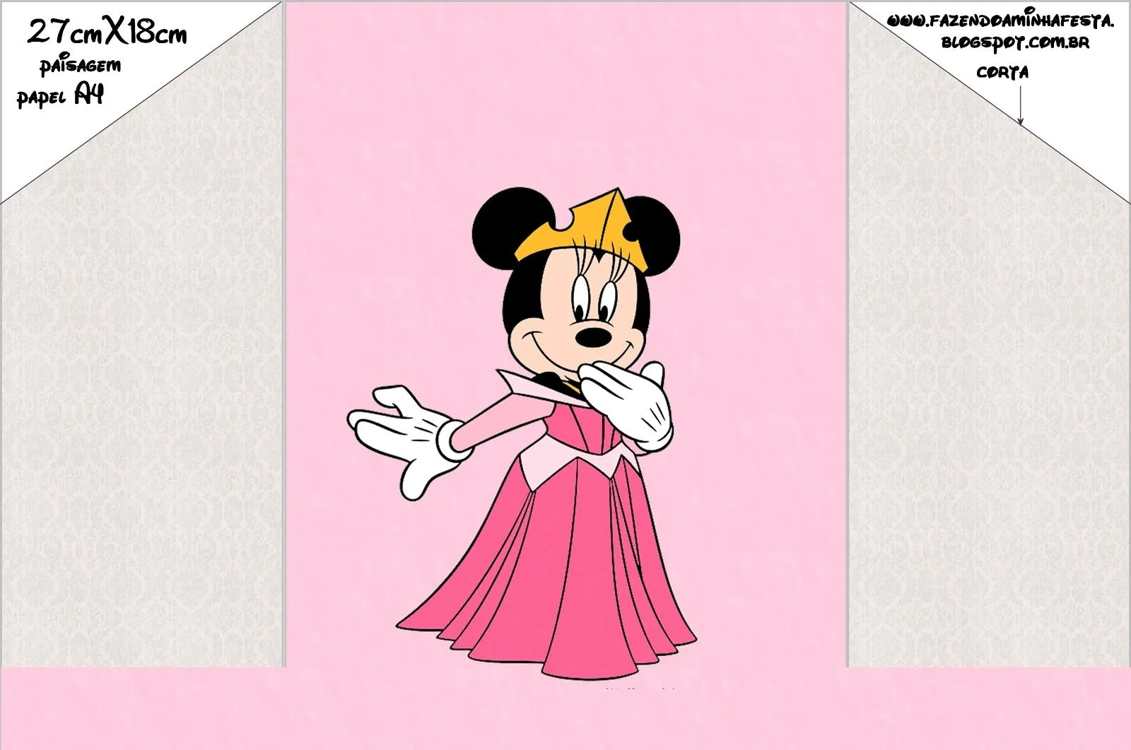 Invitaciones de Minnie Princesa para imprimir gratis. - Ideas y ...