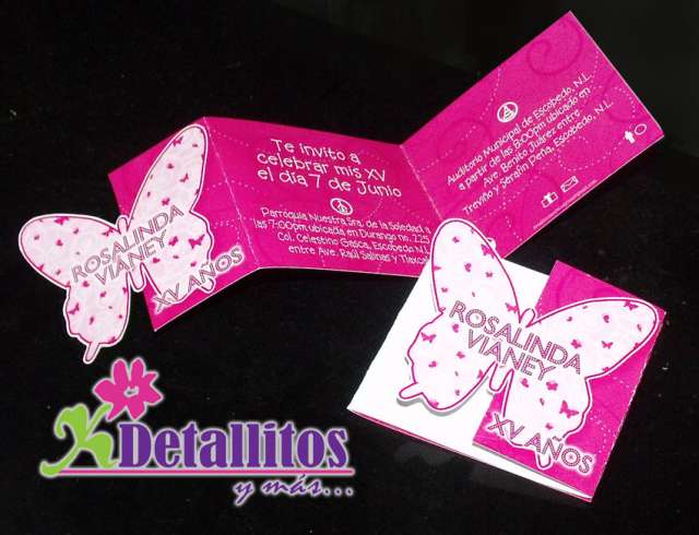 Invitaciones personalizadas de xv años, bodas, baby shower ...