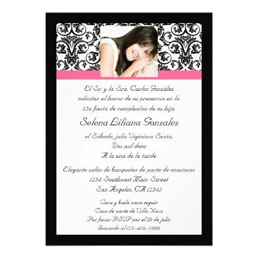 Pix For > Quinceanera Invitaciones En Espanol