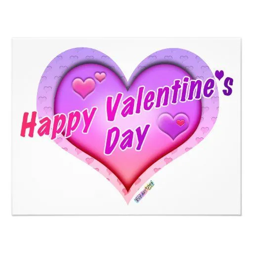 INVITACIONES - el día de San Valentín feliz Comunicado Personal de ...