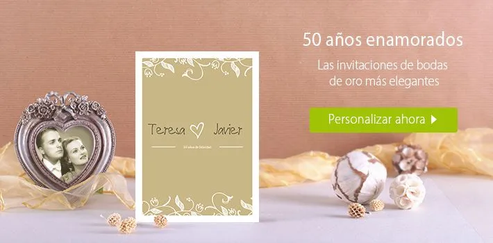 Invitaciones y tarjetas de agradecimiento para sus bodas de oro ...