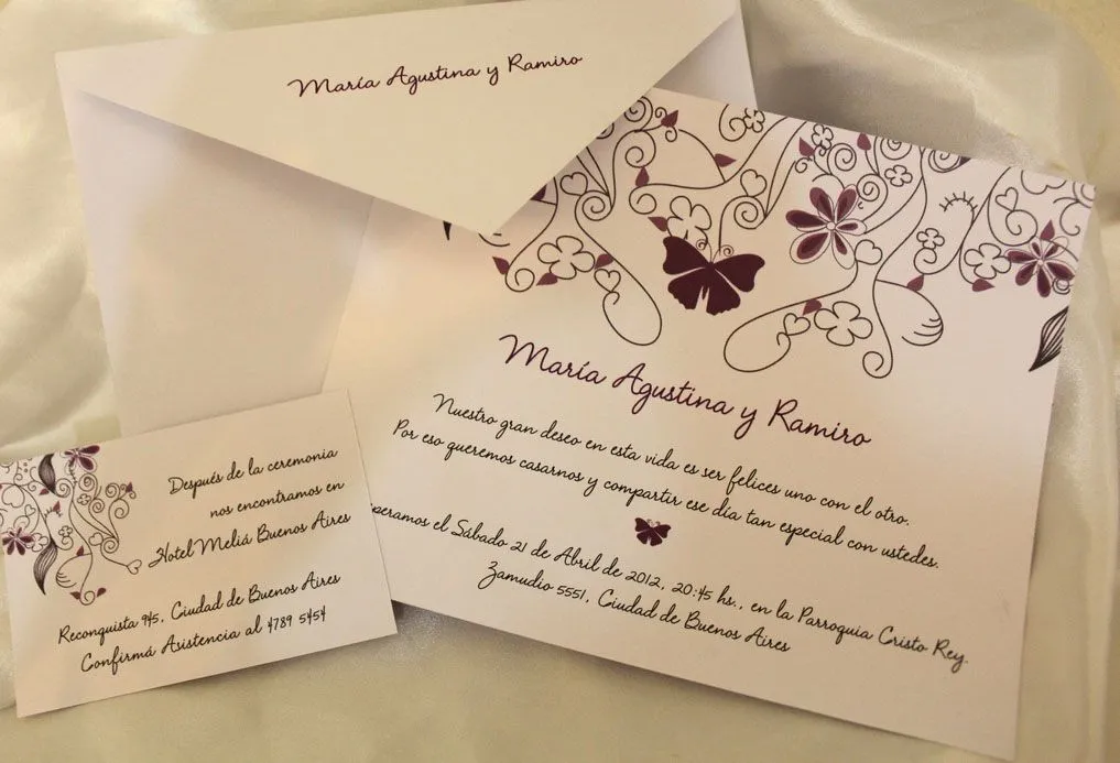 Invitaciones y Tarjetas de casamiento