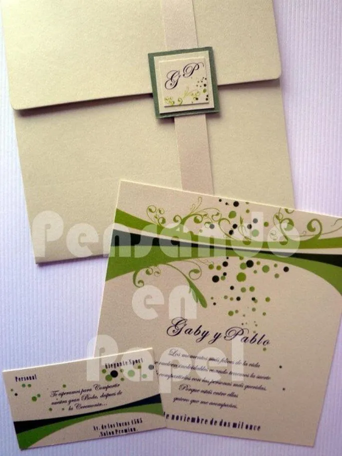 Invitaciones · Tarjetas para invitar a una boda