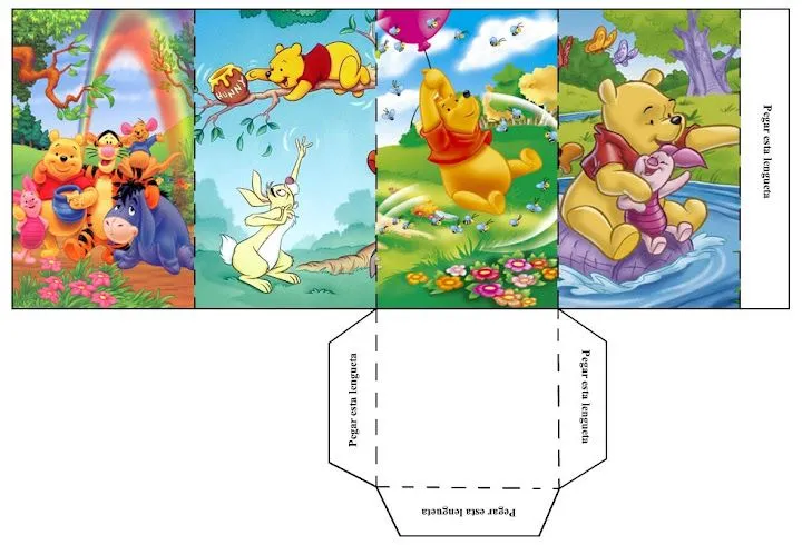 Tarjetas de Winnie The Pooh en goma eva - Imagui