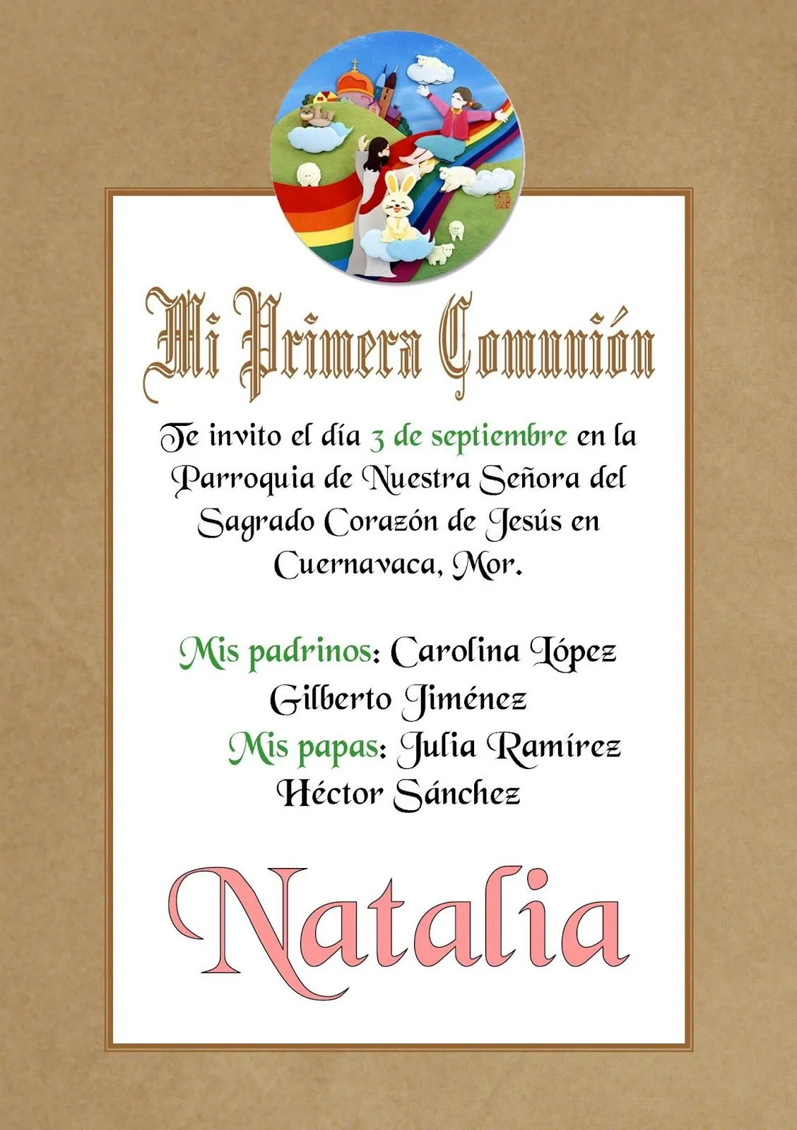 Inviti Invitaciones y Recuerdos: Invitaciones de Primera Comunión ...