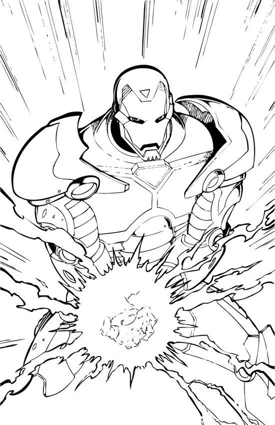 Iron Man - IRON MAN coloring pages