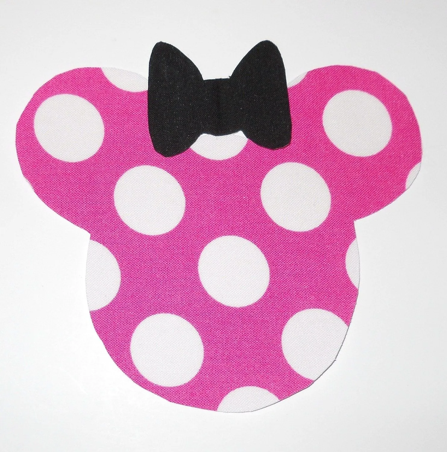 Iron On Applique Minnie Mouse In Pink & by WhosSewCuteDesigns