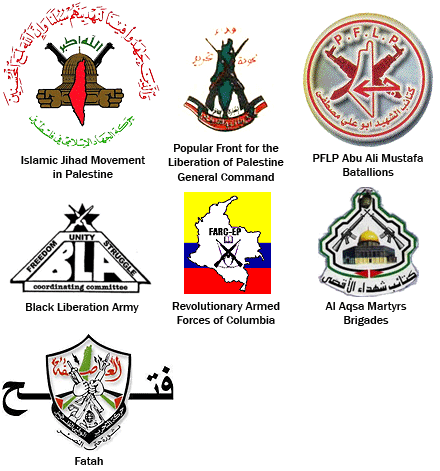 Ironic Sans: Terrorist organization logos