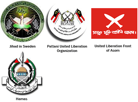 Ironic Sans: Terrorist organization logos