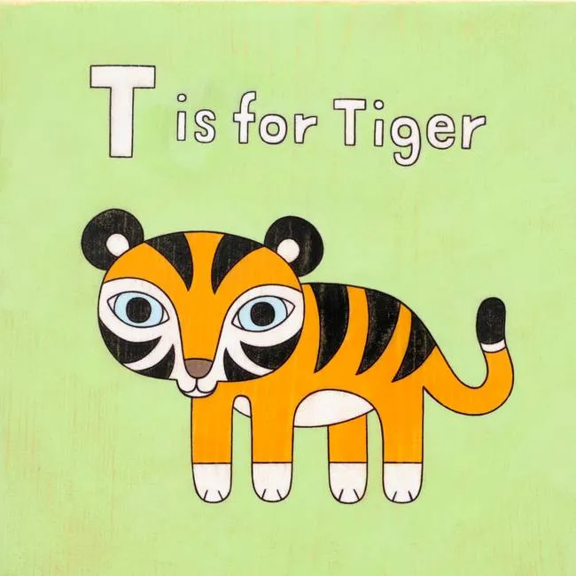 T is for Tiger Art Prints by Matthew Porter - Shop Canvas and ...