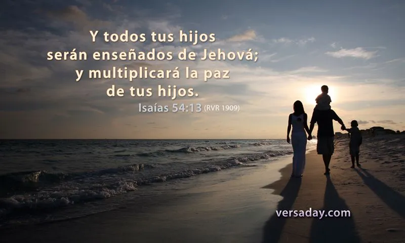 Isaías 54:13 - Versiculo para Octubre 19