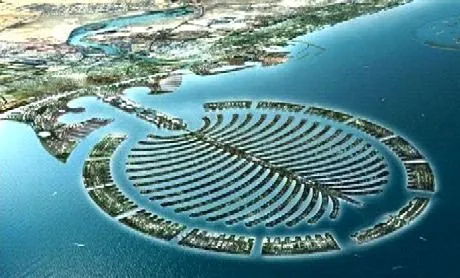 la isla palmera en Dubai