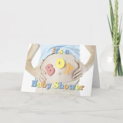 It's a Boy baby shower invitation Greeting Card from Zazzle.