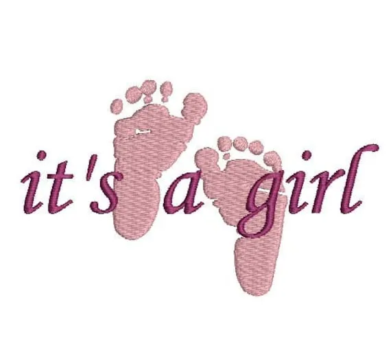 it's a boy/it's a girl baby footprints 2 by EmbroideredbyMelissa