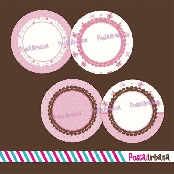 Items similar to Digital Topper para Cupcake, Etiquetas, Stickers ...