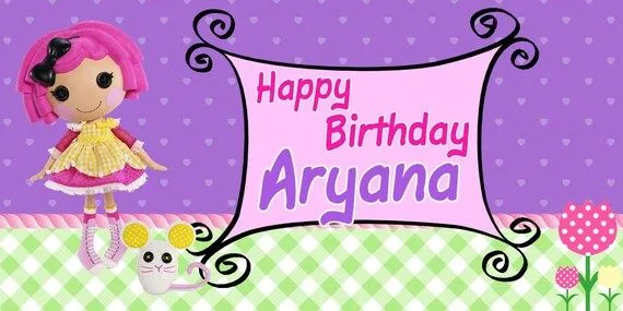 Items similar to Lalaloopsy personalizada Banner 4 pies por 2 pies ...