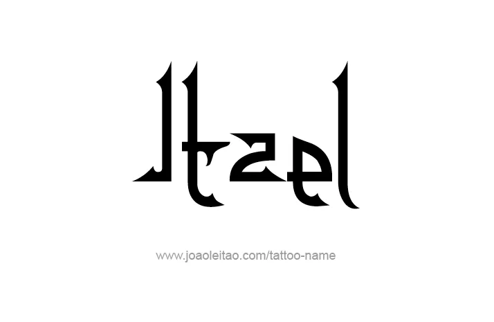 Itzel Name Tattoo Designs | Tattoos with Names