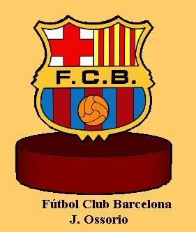 J. Ossorio Papercraft: Escudo del fútbol Club Barcelona