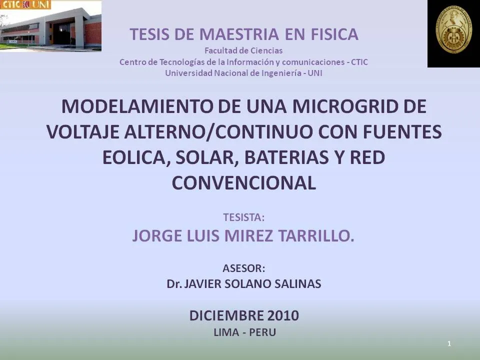 J163: Archivo pps para Sustentación de Tesis. | Matlab/Simulink in ...