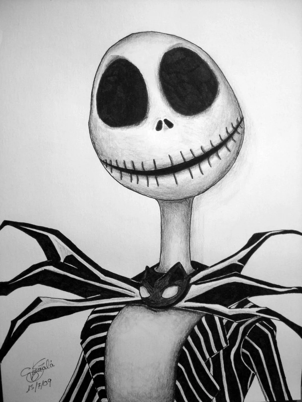 Dibujos de jack skeleton - Imagui