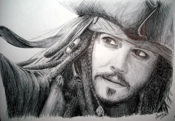 Jack Sparrow - Imágenes de Retratos en Temática General | Dibujando