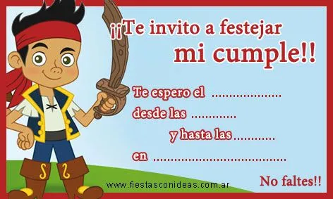 Jake y los Piratas - Fiestas infantiles