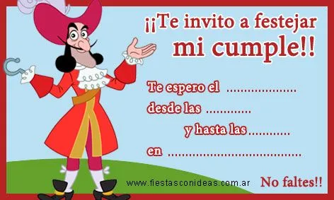 Tarjetas e Invitaciones de cumpleaños para Imprimir - Fiestas ...